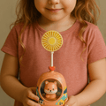 Mini Cartoon Animal Fan