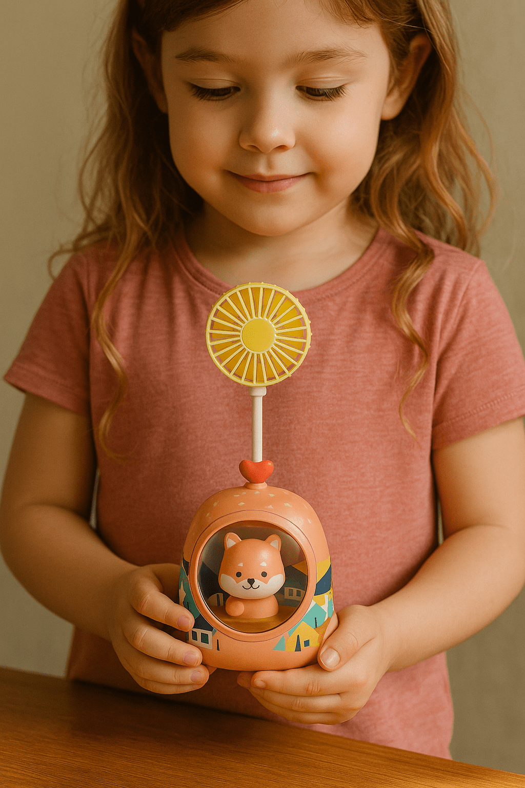 Mini Cartoon Animal Fan